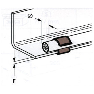 Attaches métalliques pour bords de tôle