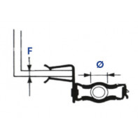 Attaches métalliques pour tube