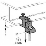 Pince acier IPN pour tige filetée