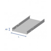 Goulotte pleine en tôle 48mm