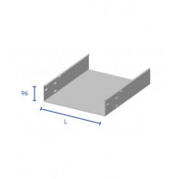 Goulotte pleine en tôle 96mm