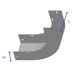 Coude concave à 90°
