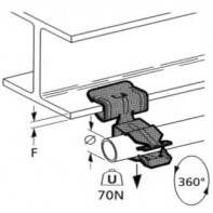 Attaches métalliques pour tube