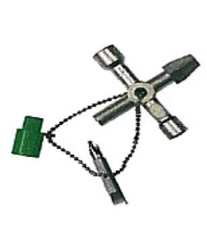 Clé en croix pour fermetures de chantier