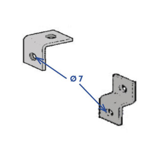Attaches métalliques pour chainette et filin