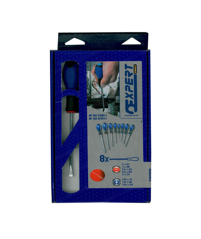 Coffret de 8 tournevis assortis