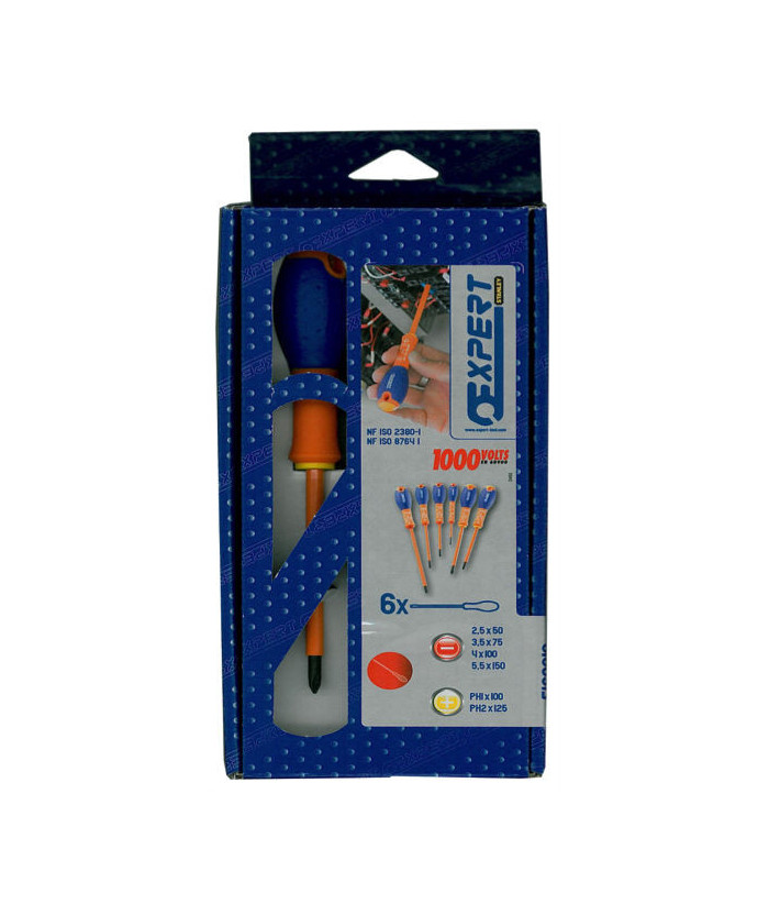 Coffret de 6 tournevis isolés 1000V