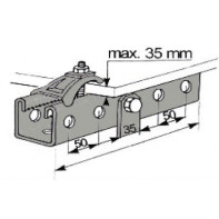 Attache métallique pour IPN penché