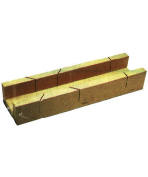 Boîte à onglet en hêtre, collée et agrafée