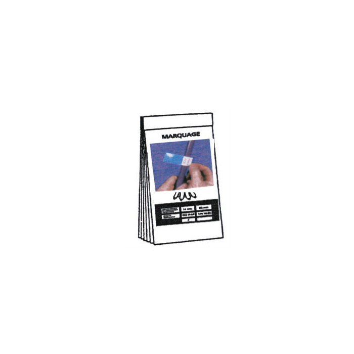 Carnet de repérage, bloc étiquettes de marquage, PVC transparent, case d’écriture blanche