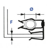 Attaches métalliques pour tube