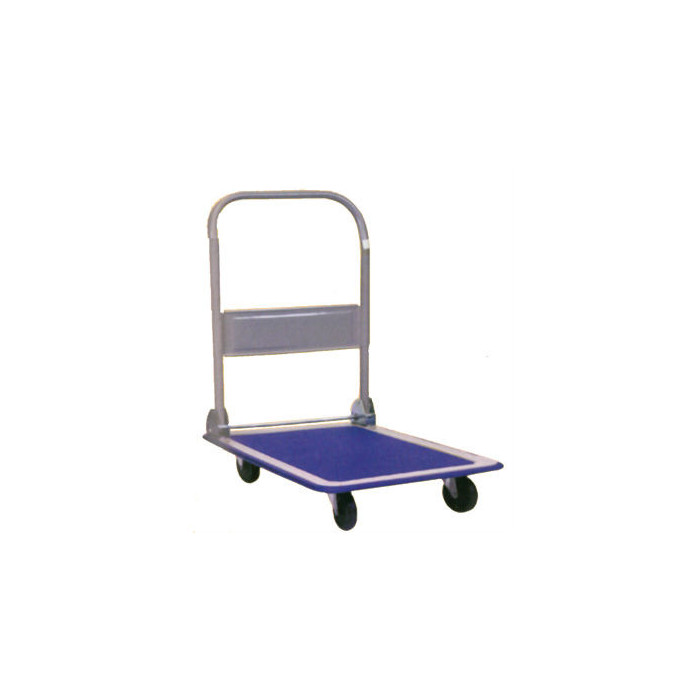 Chariot de manutention, dossier pliant rabattable