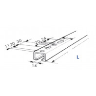 Rail de 36 x 20 mm