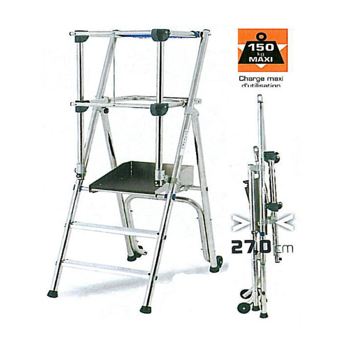 Plate forme de travail spécial artisan à garde-corps fixe