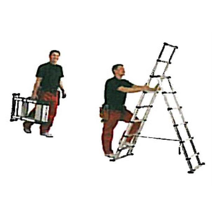 Echelle combinée télescopique