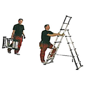 Echelle combinée télescopique