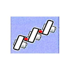 Echelle à coulisse à corde 2 plans