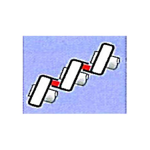 Echelle à coulisse à corde 3 plans