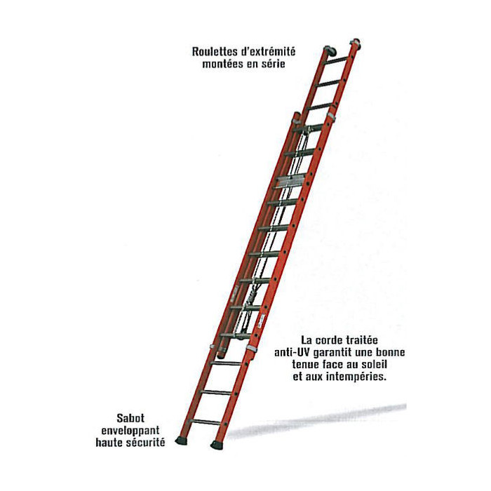 Echelle isolante coulissante 2 plans