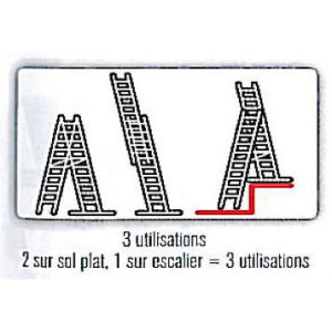 Echelle isolante transformable 2 plans