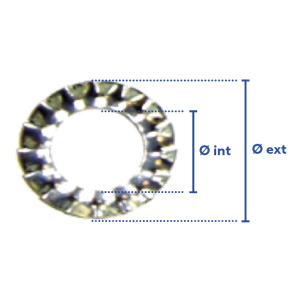 Rondelle éventail zingué blanc