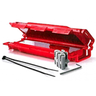 Boite de jonction droite avec gel et connecteurs