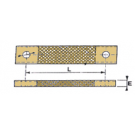 Tresse de masse plate