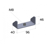 U de suspension (avec tige de 8)