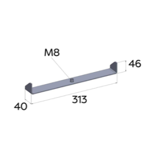 U de suspension (avec tige de 8)