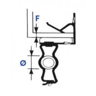 Attaches métalliques pour tube