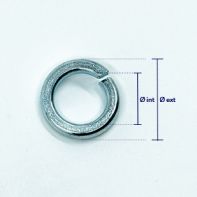 Rondelle Grower zingué blanc