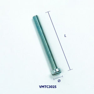 Vis métaux tête cylindrique fendue - acier zingué 
