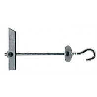 Cheville à bascule avec crochet monté