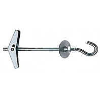 Cheville à bascule avec crochet monté