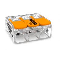 Borne WAGO compacte pour fils rigides et souples de 0,5 à 6 mm²