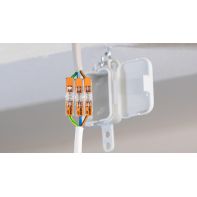 Borne WAGO compacte pour fils rigides et souples de 0,2 à 4 mm² dos à dos