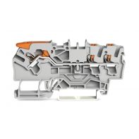 Borne WAGO de passage avec levier 3 conducteurs 2,5 mm²