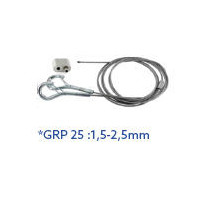 Kit verrou + filin avec 2 mousquetons