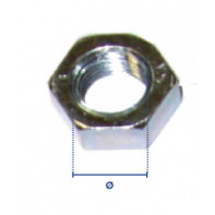 Ecrou HU zingué blanc  