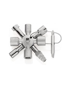 Clé en croix doube KNIPEX pour armoires et fermetures