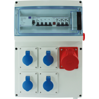 Coffret de chantier 5 prises triphasé