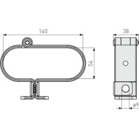 Bloque portail 150 x 60 mm