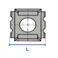 Ecrou cage acier zingué blanc