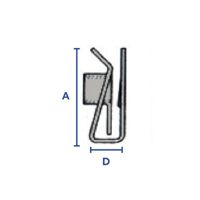 Ecrou pince zingué blanc