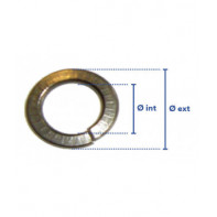 Rondelle Grower zingué blanc