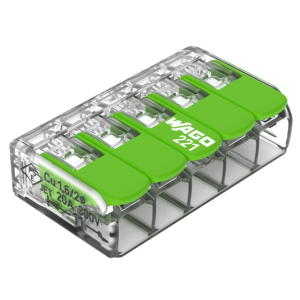 Nouvelle borne WAGO éco responsable compacte pour fils rigides et souples de 0,14 à 4 mm²