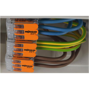 Borne WAGO compacte pour fils rigides et souples de 0,14 à 4 mm²