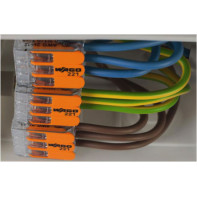 Borne WAGO compacte pour fils rigides et souples de 0,14 à 4 mm²