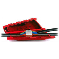 Boite de jonction en Y avec gel et connecteurs