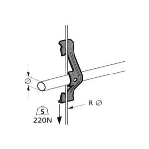 Attaches métalliques pour tube